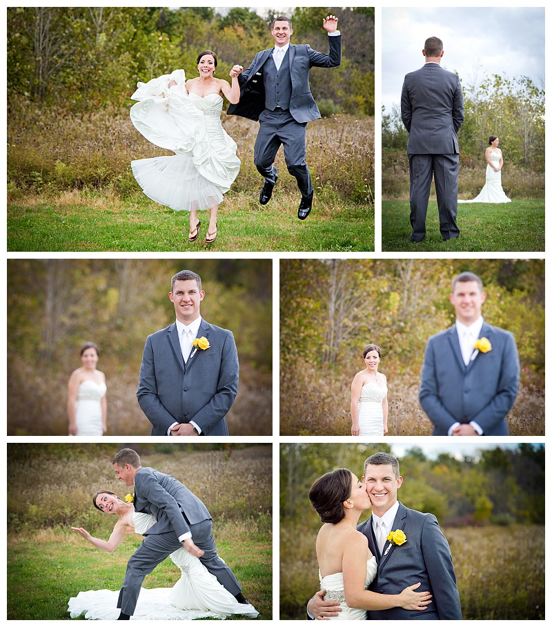 bride and groom field ohio wedding photography